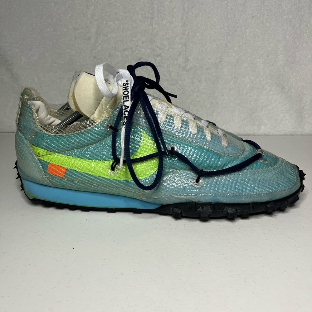 Nike x Off-White Waffle Racer Vivid Sky Size W 14/ Mens 12.5